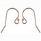 JewelrySupply Rose Gold Filled Earring Wires with Ball End (1 Pair of Earrings)